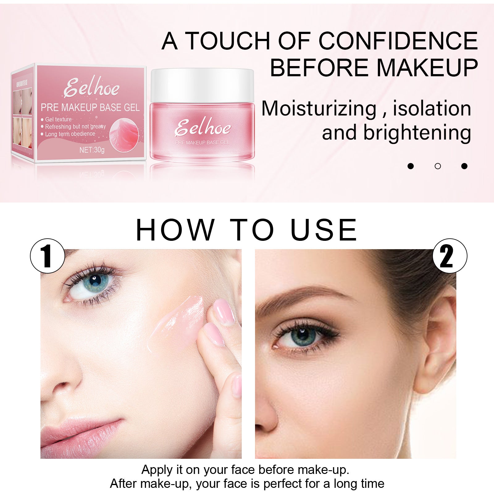 Base Gel For Makeup, Pre-makeup Moisturizing And Firming Skin Isolation Base Concealer Cream
