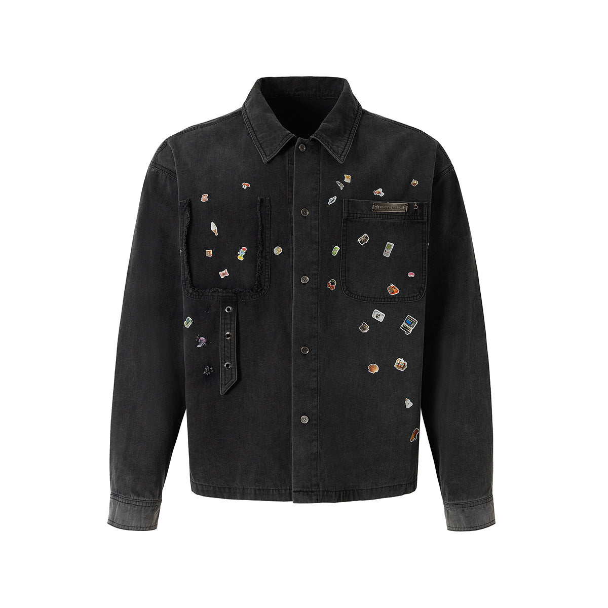 Washed denim jacket jacket