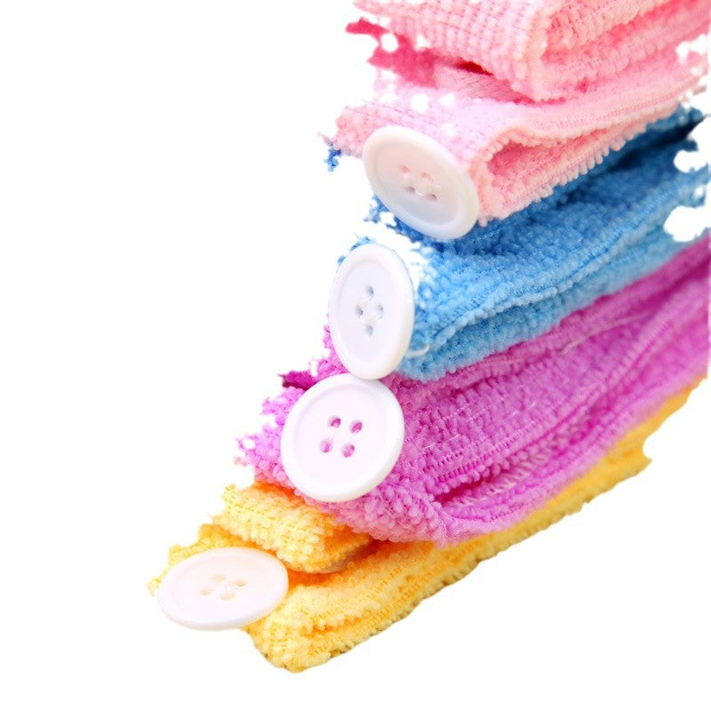 Style Solid Color Water-Absorbing Hair Drying Cap Thickened Hair Towel Dry Bath Hat