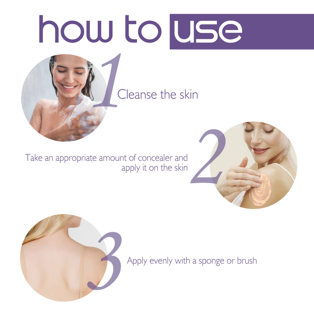 Body Concealer, Waterproof Cover Tattoo Scars Birthmark Invisible Body Concealer