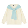 Cashmere Knit Sweater Loose Oversized Hooded Chic Korean-Style Knit Top