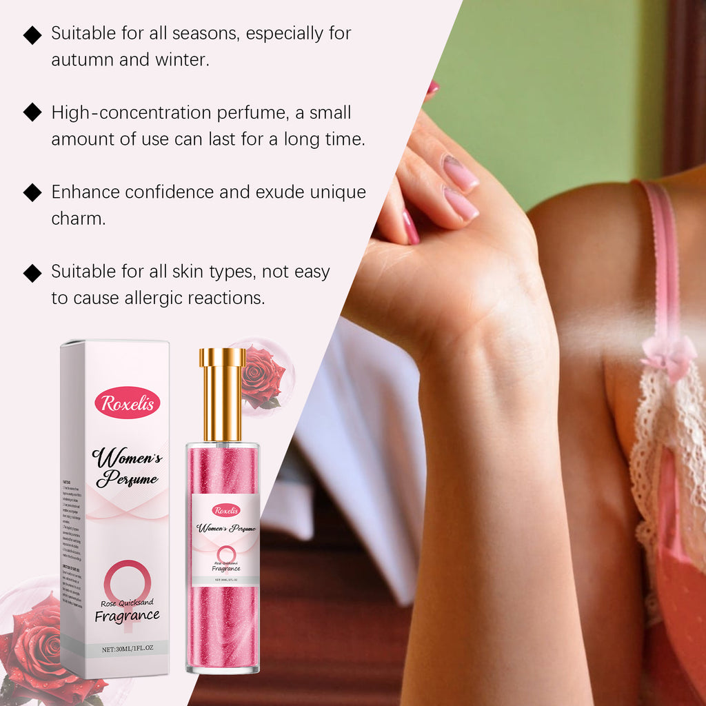 Roxelis Rose Women's Charm Perfume Exudes Charm Natural Fresh Fragrance Lasting Fragrance Women's Everyday Perfume