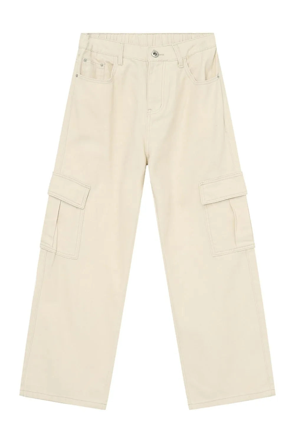 Hight Rise Wide Leg Cargo Pants