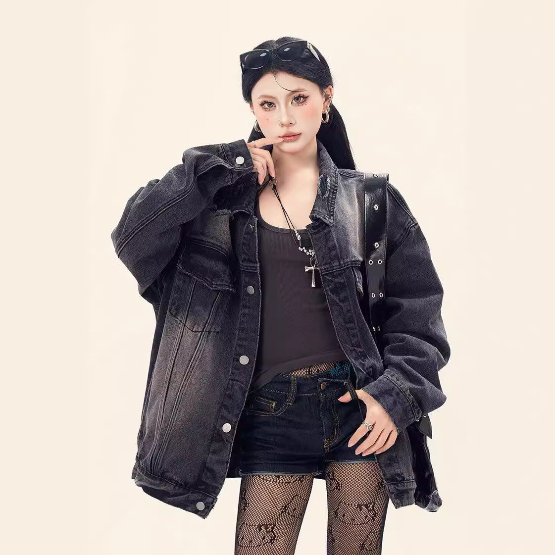 Wear and tear denim jacket