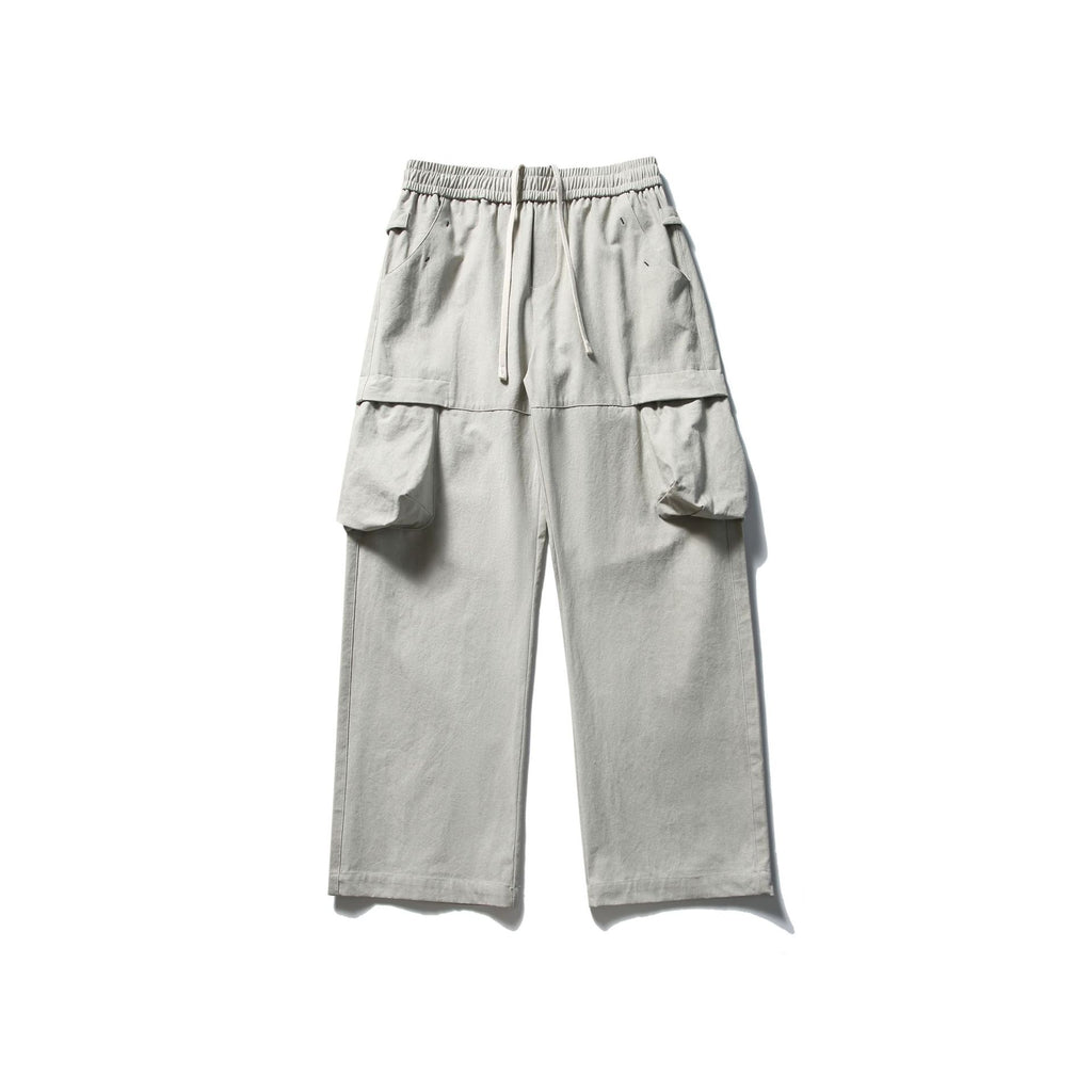 Cargo Pants Men Retro Loose Straight Leg Long Pants