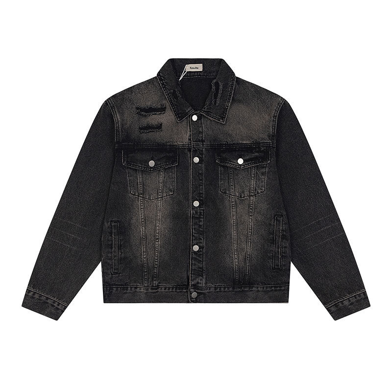 Wear and tear denim jacket
