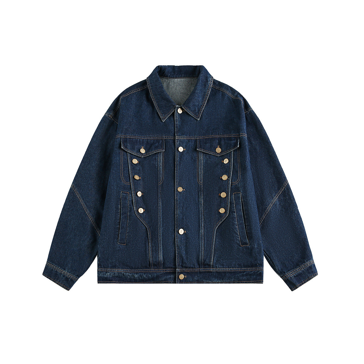Washed denim jacket workwear jacket