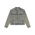 Zipper denim jacket