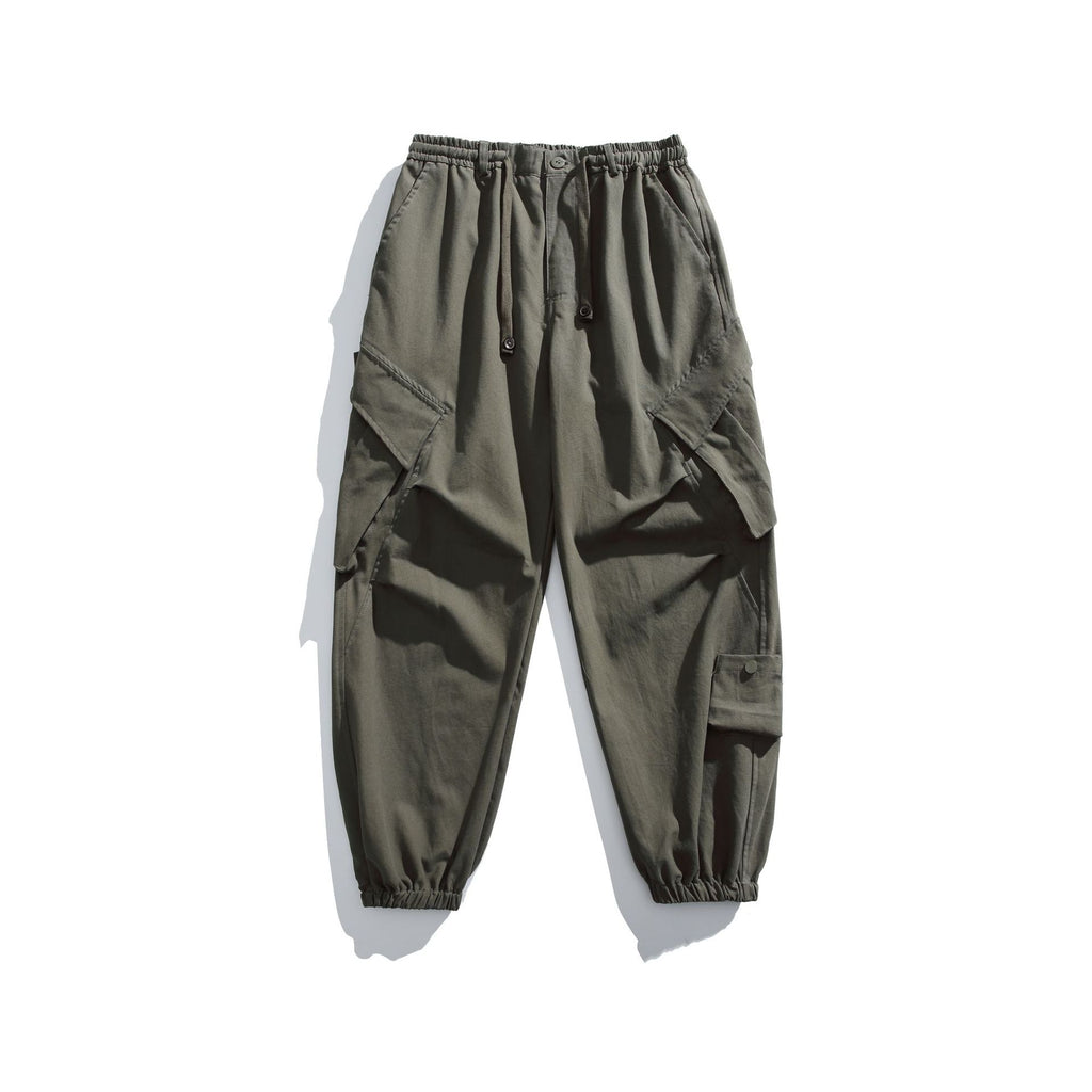 Loose Wide-Leg Cargo Pants with Multiple Pockets