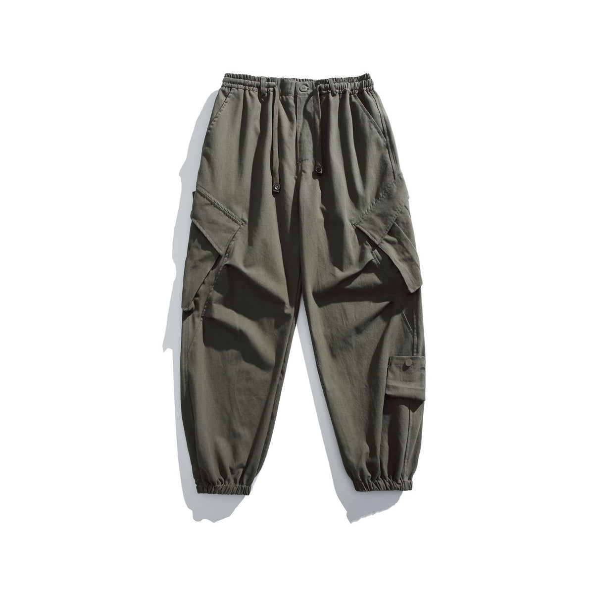 Loose Wide-Leg Cargo Pants with Multiple Pockets