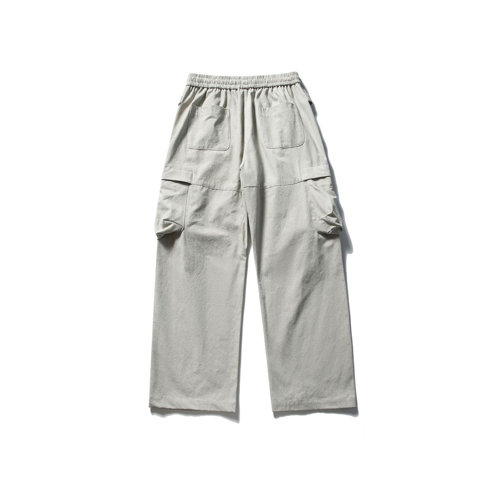 Cargo Pants Men Retro Loose Straight Leg Long Pants