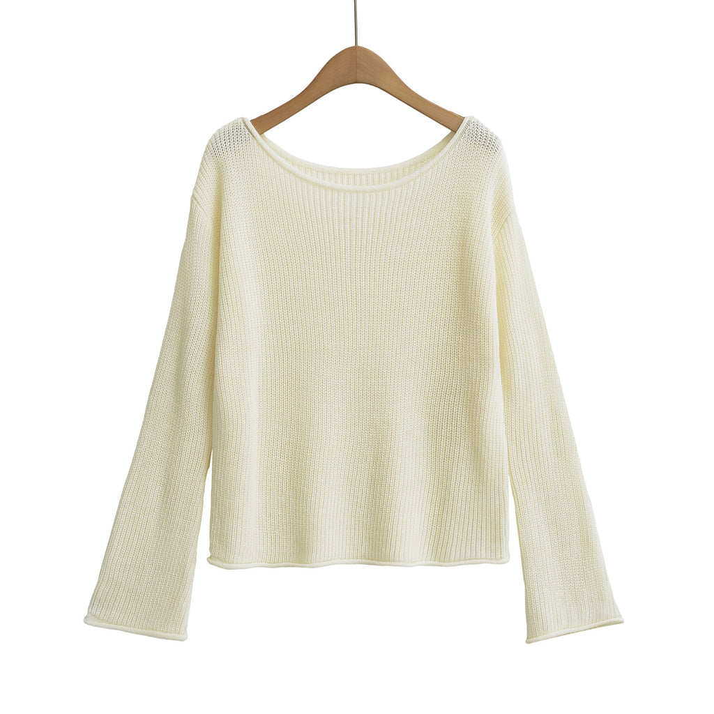 One shoulder top sweater