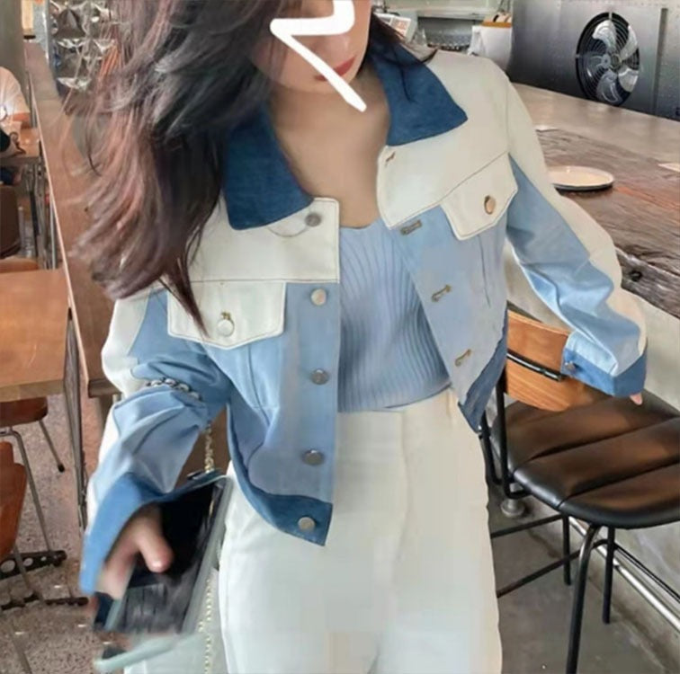 Women's Casual Short Denim Jacket