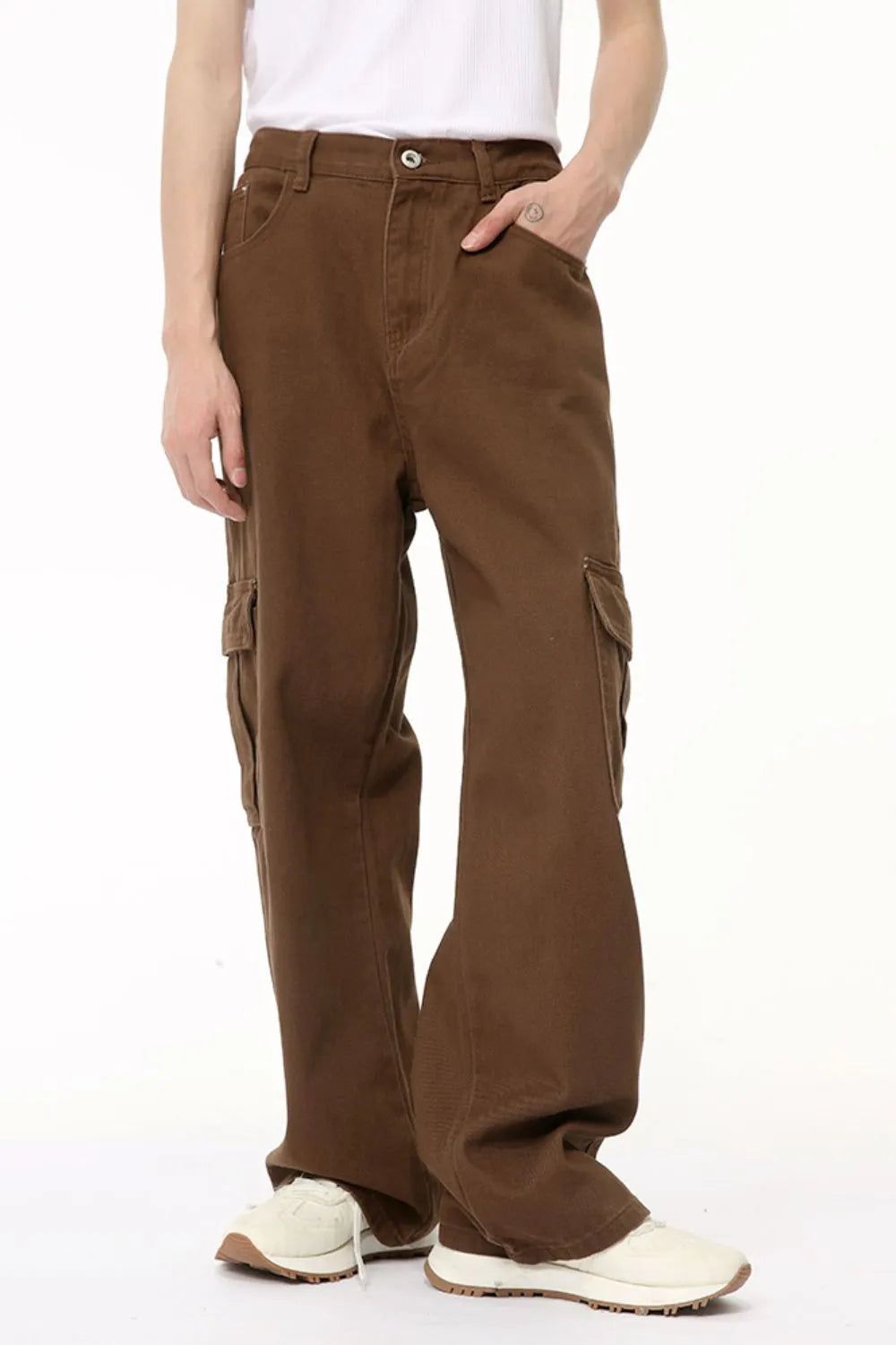 Hight Rise Wide Leg Cargo Pants