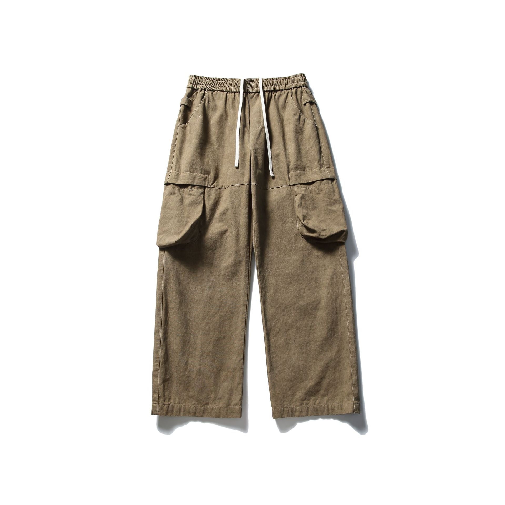 Cargo Pants Men Retro Loose Straight Leg Long Pants