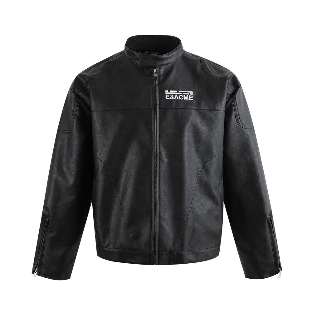 PU leather jacket