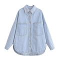 Washed denim jacket