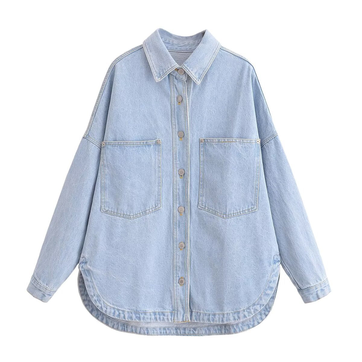 Washed denim jacket