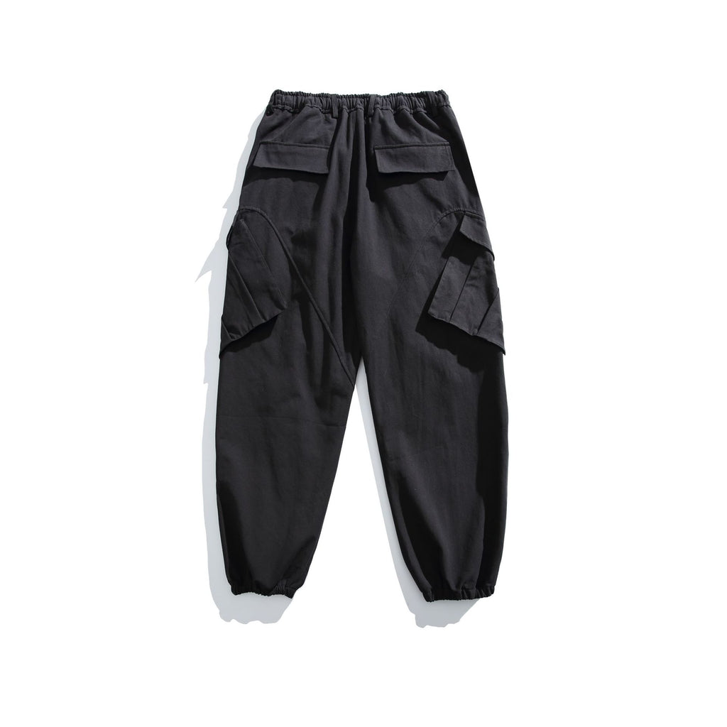Loose Wide-Leg Cargo Pants with Multiple Pockets