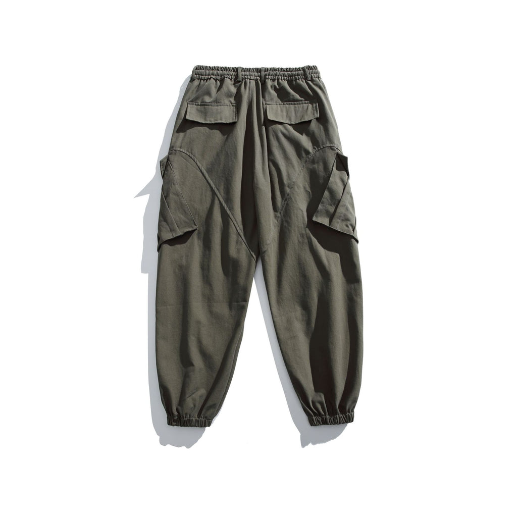 Loose Wide-Leg Cargo Pants with Multiple Pockets