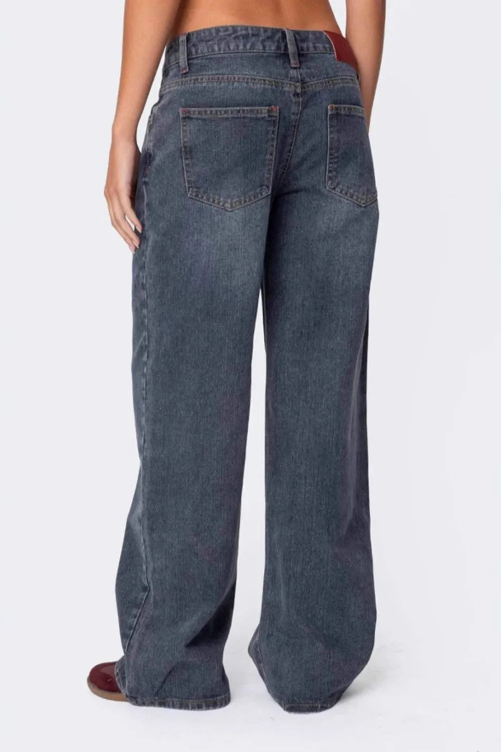 Wide Leg Jeans with Pockets
