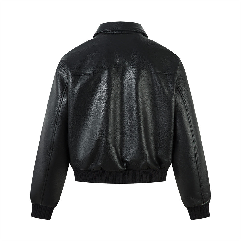 PU leather jacket