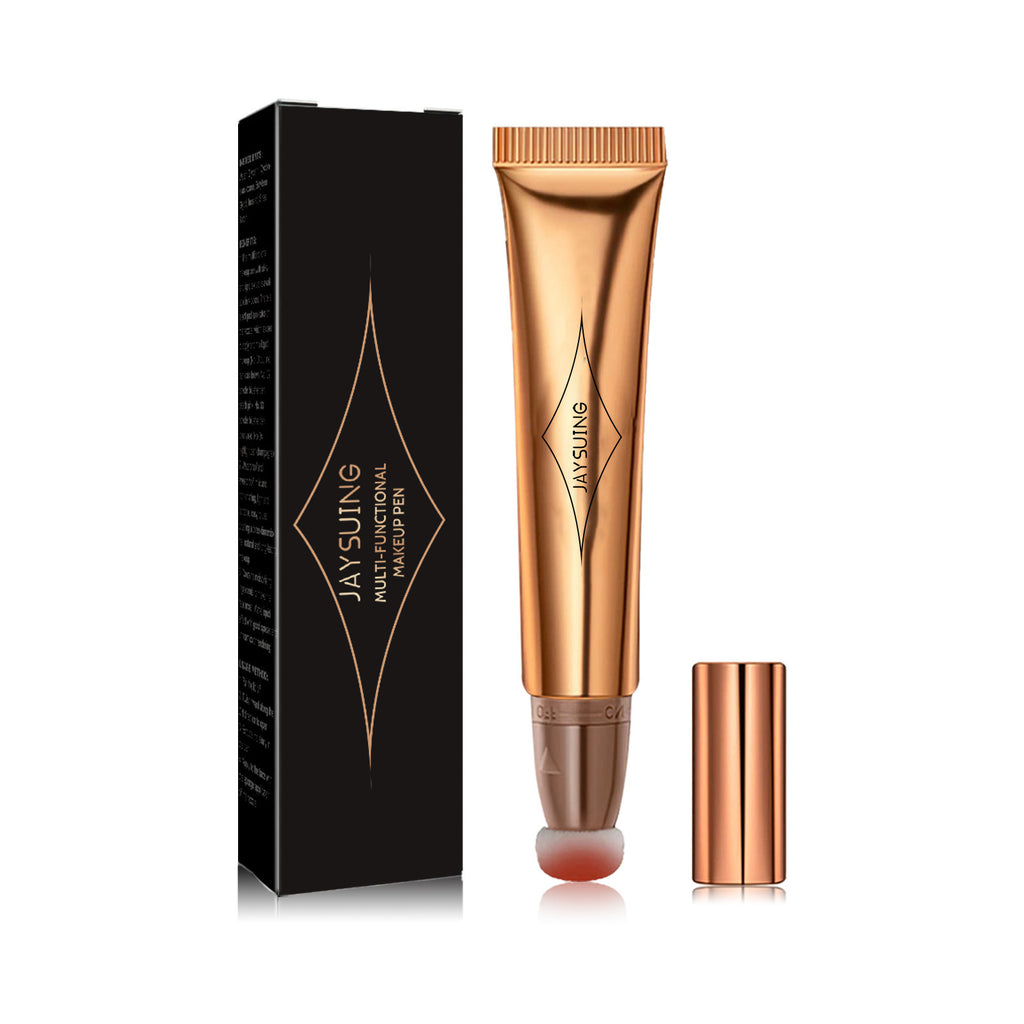 Jaysuing Multi-Functional Makeup Pen, Solid Liquid Contour Facial Blush Contour Highlighter Stick