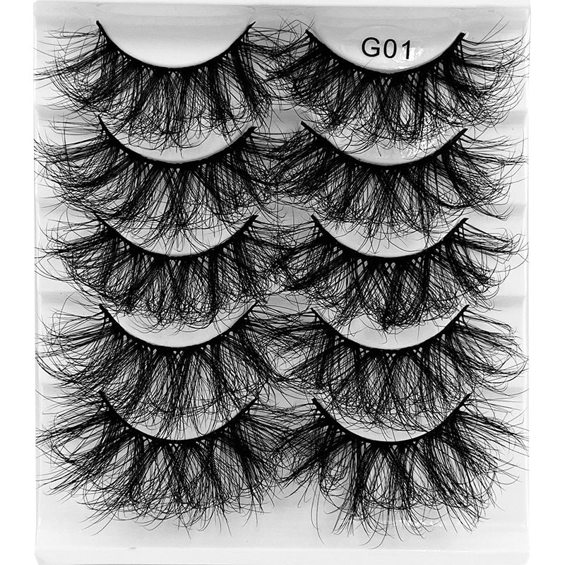 5 Pairs Of New Style Fake Eyelashes Of Fried Hair 8D FLUFFY