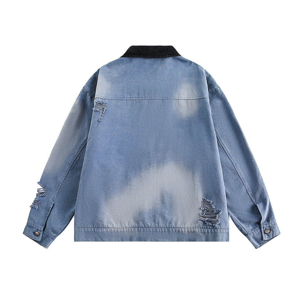 Washed denim jacket