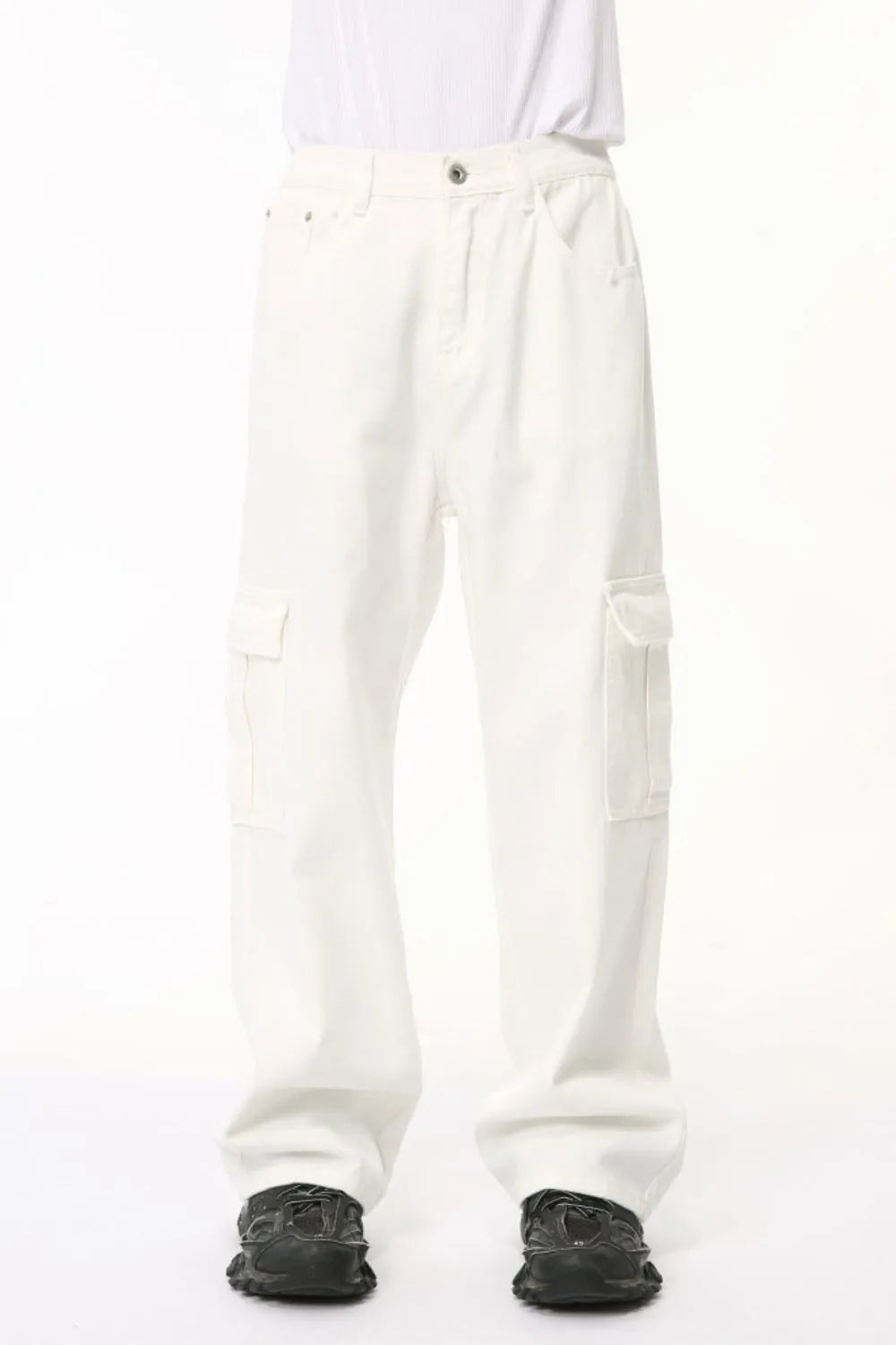 Hight Rise Wide Leg Cargo Pants