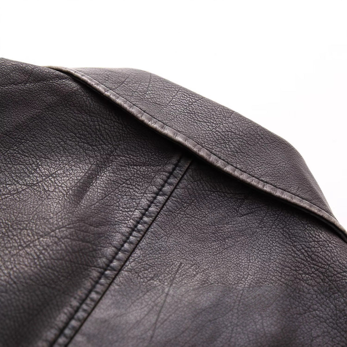 Imitation leather short vest