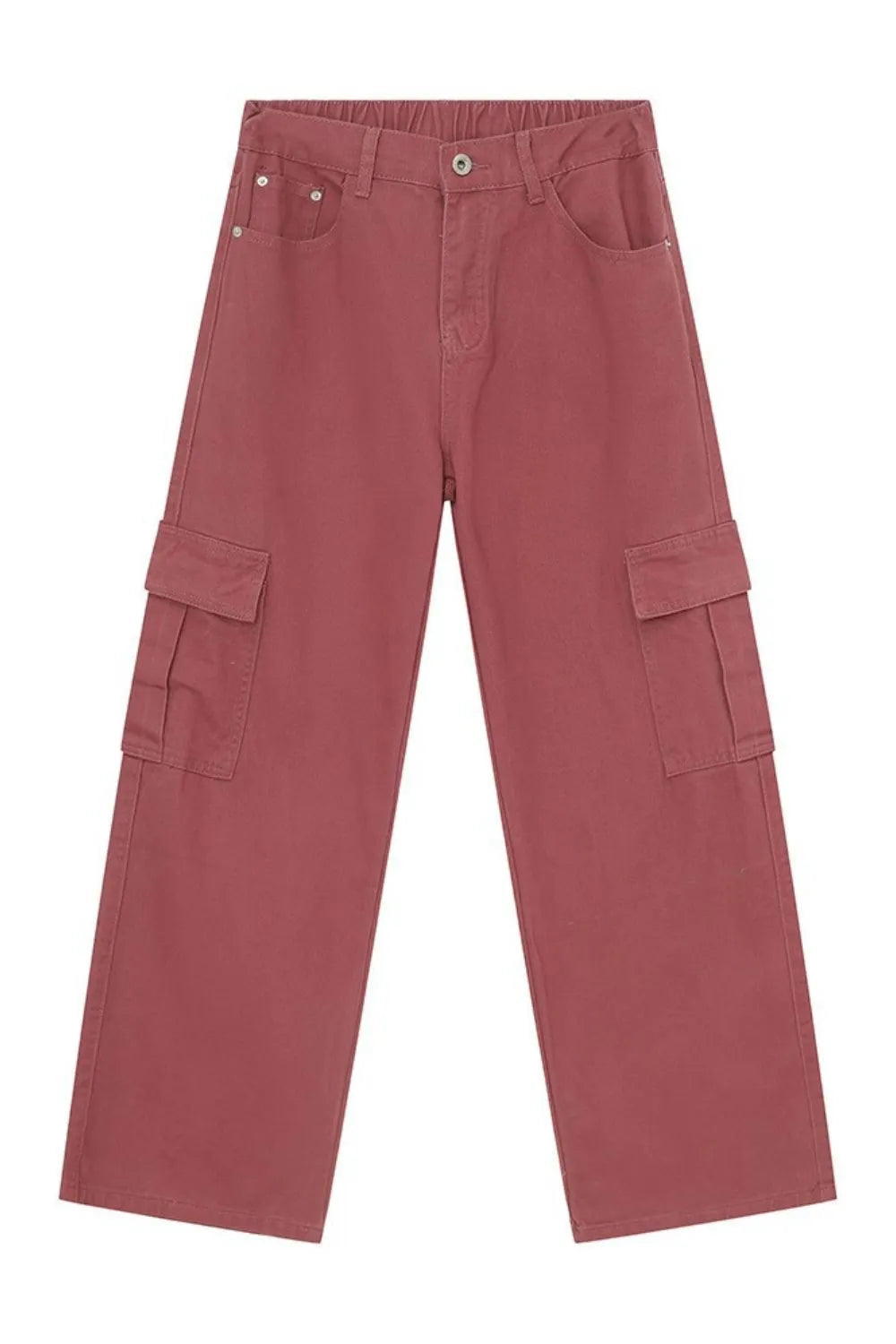 Hight Rise Wide Leg Cargo Pants