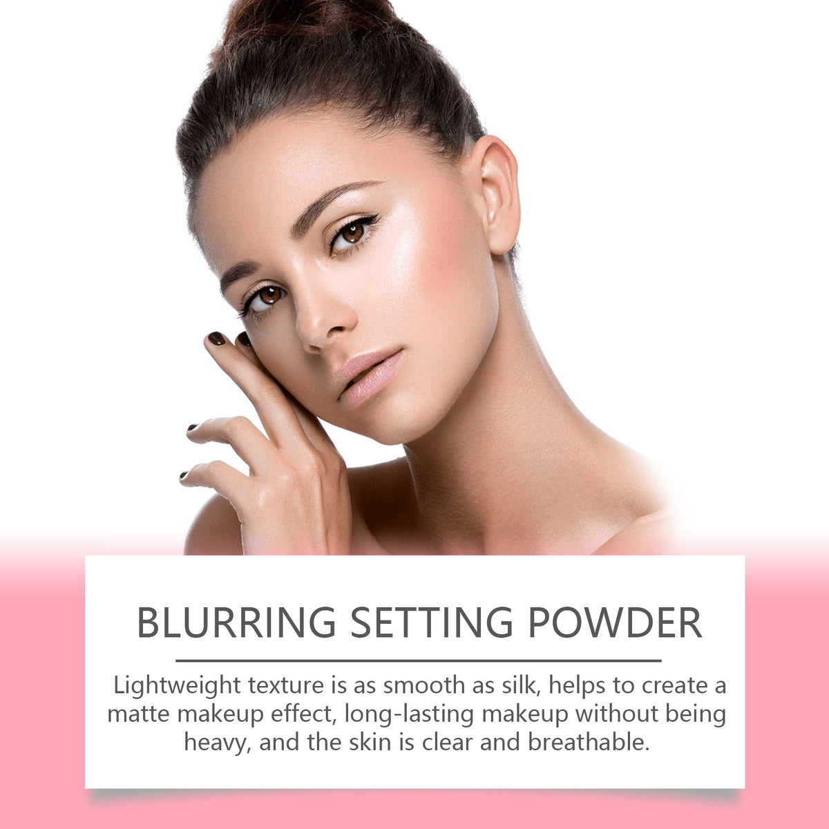Eelhope Setting Powder With Brush (Orange) Has A Natural, Light, Fine, Breathable And Snagging Effect. It Is Suitable For Both Dry And Wet Use And Can Last For A Long Time Without Fading