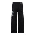 Retro Printed Cargo Pants, Simple Design, Straight Leg Casual Trousers