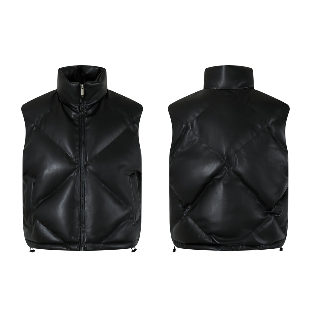 Vest leather jacket cotton jacket