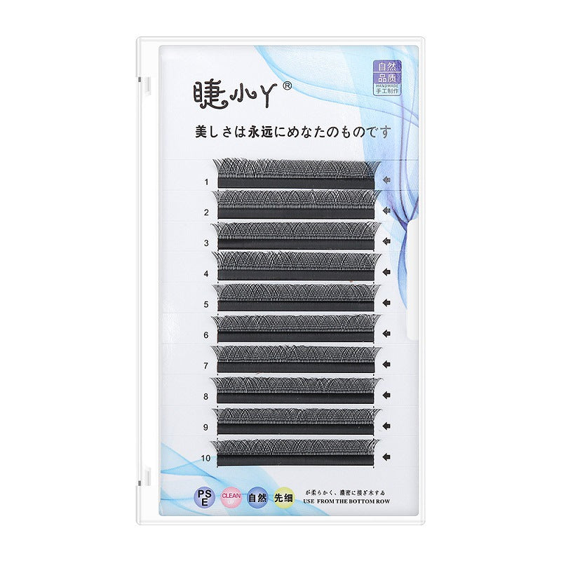 Weaving baby curved false eyelashes flowering planting eyelashes Y-shaped grafting false eyelashes