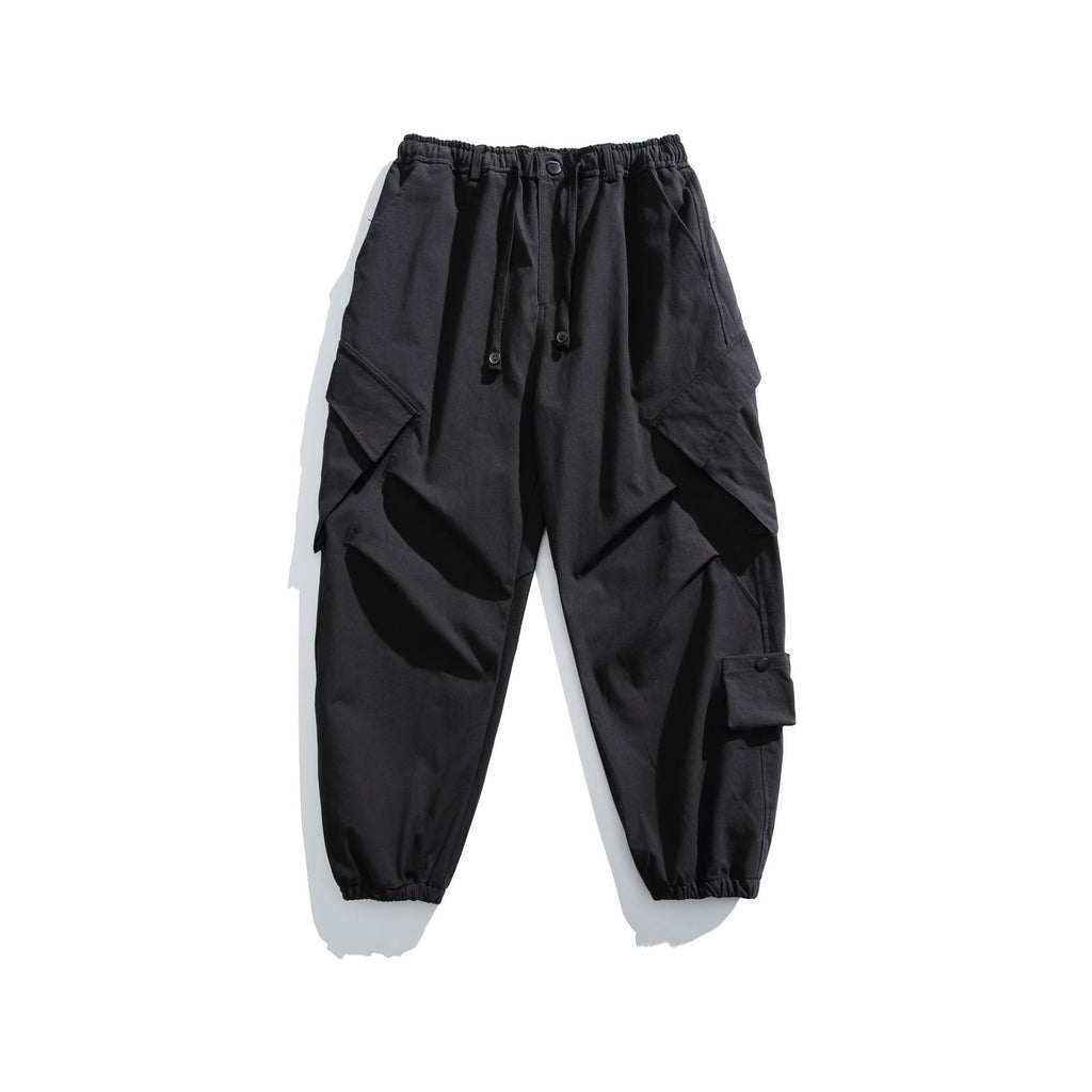 Loose Wide-Leg Cargo Pants with Multiple Pockets